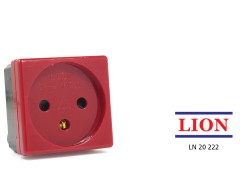 A red electric socket