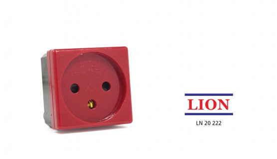 A red electric socket