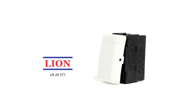 Single black electric switch